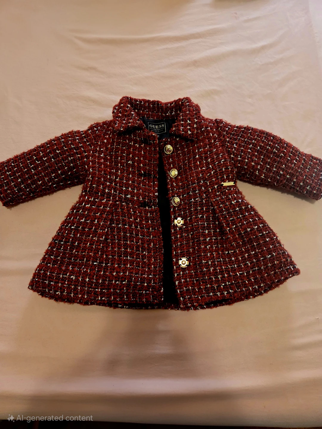 Guess Girls Tweed Coat
