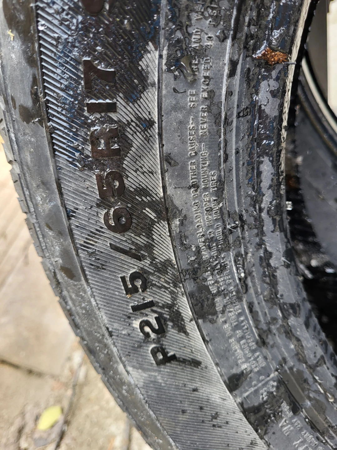 Two P215/65R17 Tires first $45 cash takes them! - photo 2