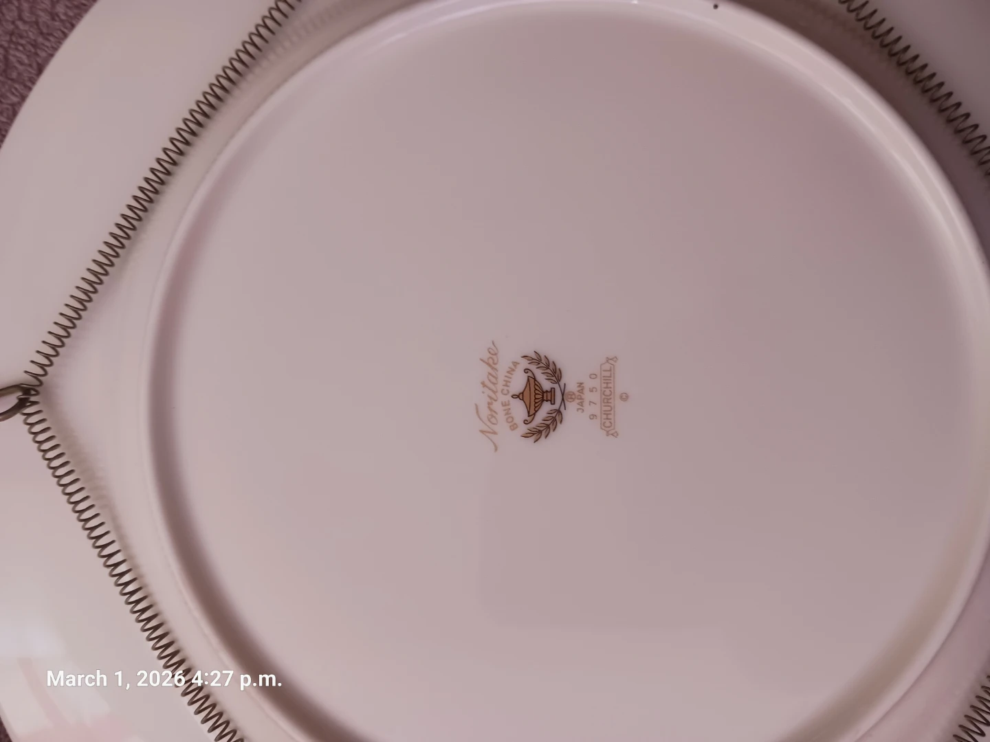 Noritake "Churchill" Bone China Plate - photo 3