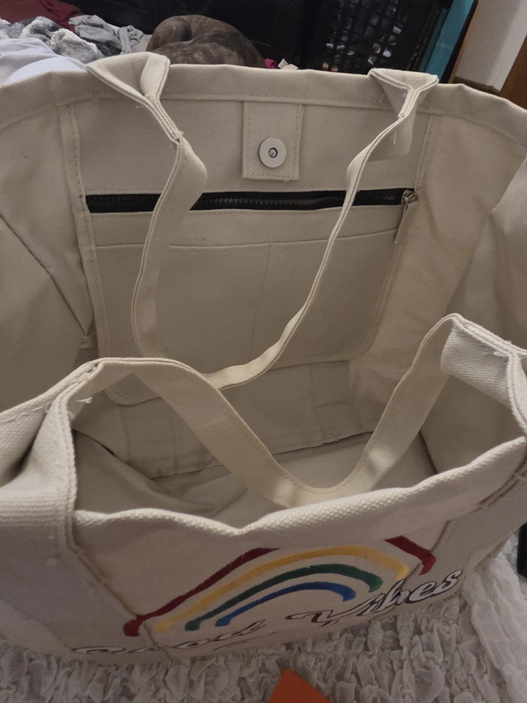 Good Vibes Club Canvas Tote Bag - photo 2