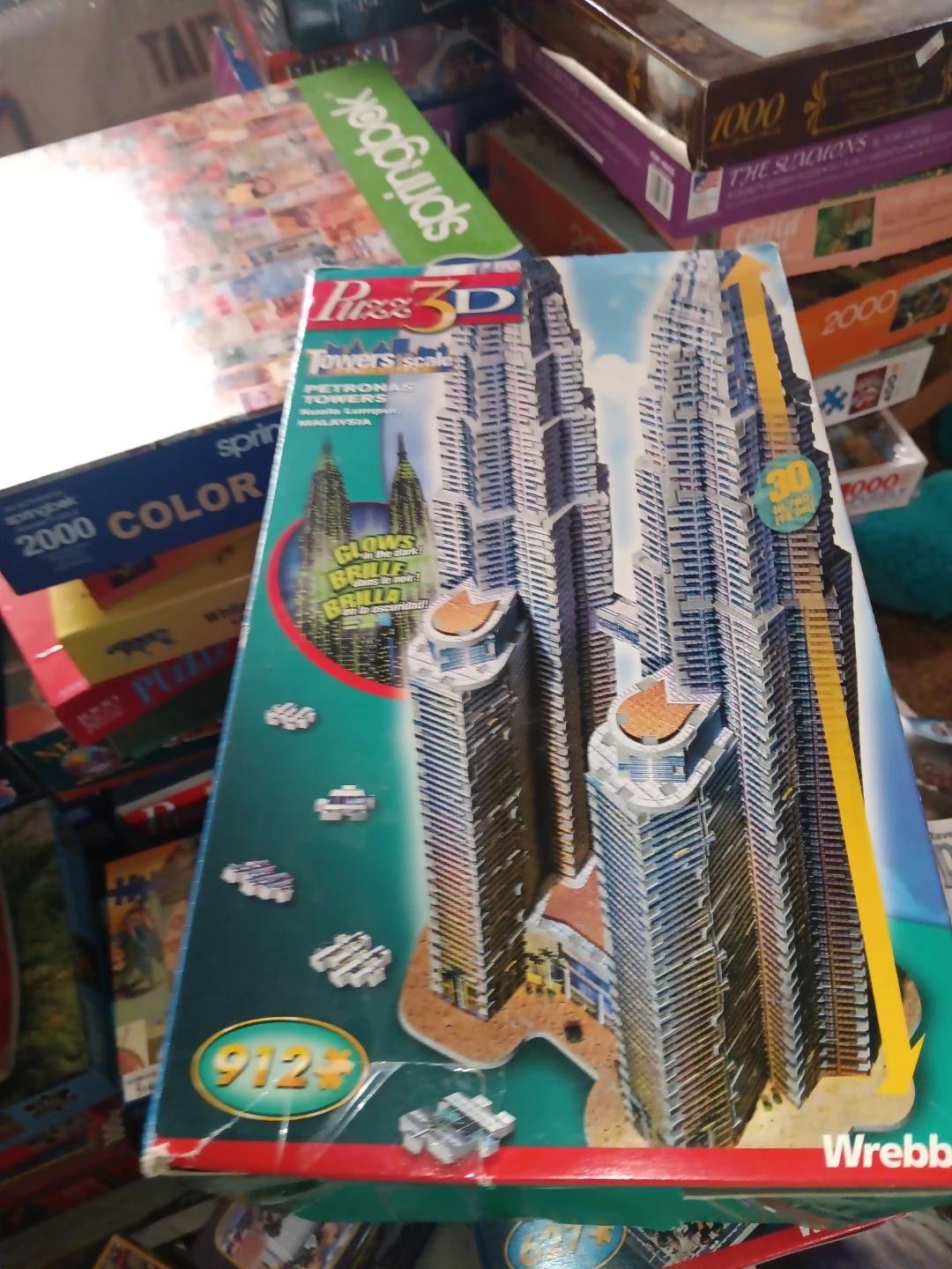 Wrebbit 3D Puzzle Petronas Towers 912 Pieces