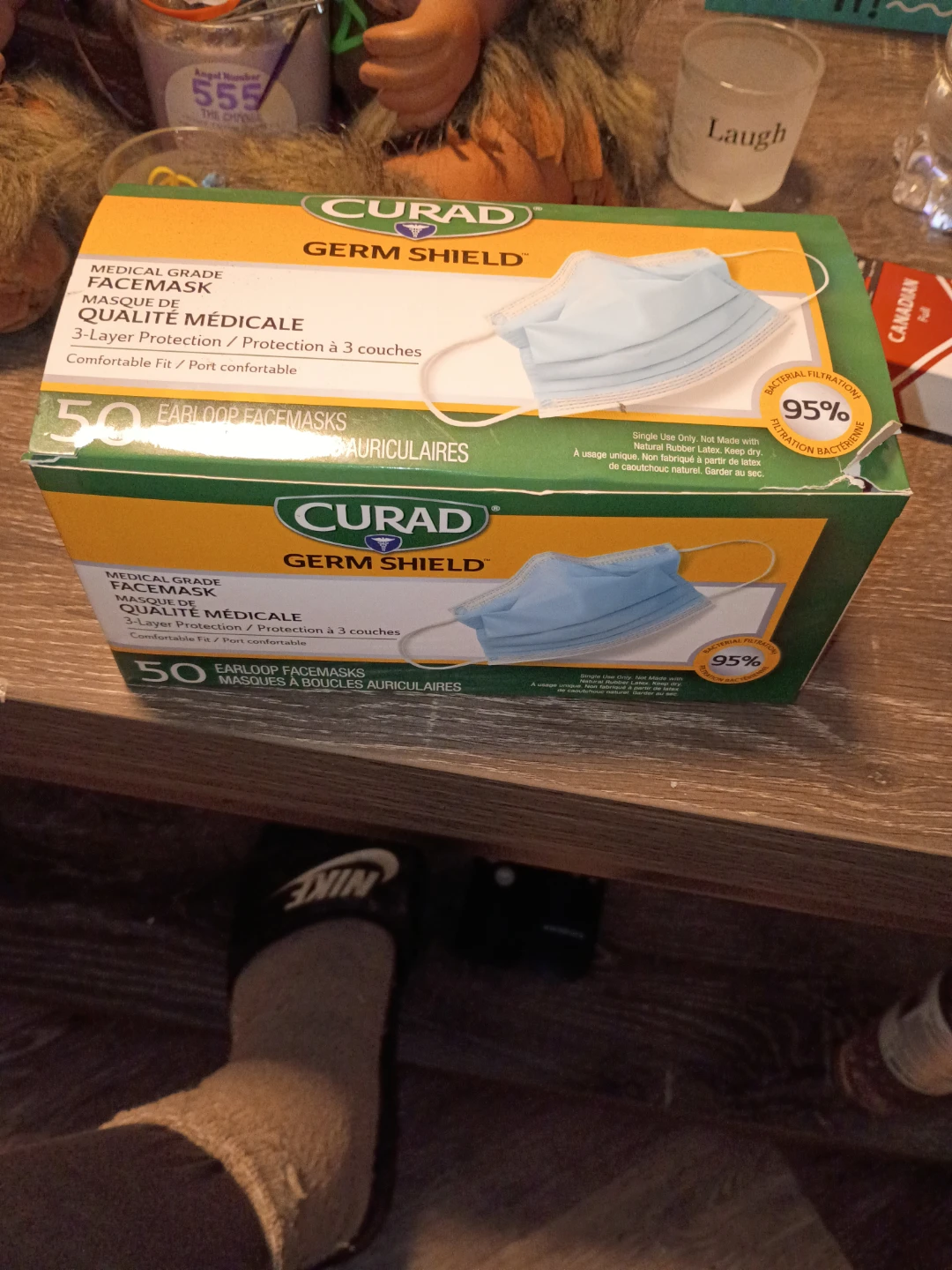 CURAD Germ Shield Medical Grade Facemasks - 50 Count