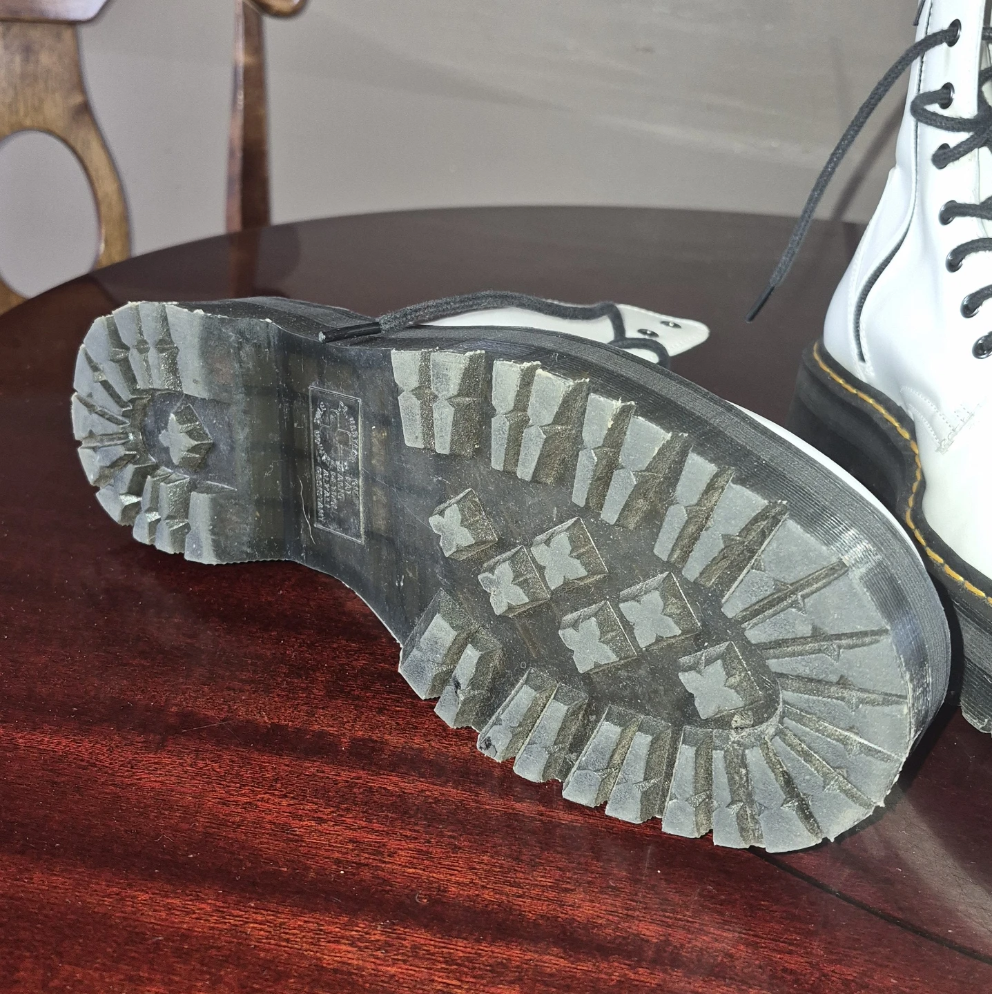 Dr. Martens Jadon White Platform Boots with Zippers - photo 3