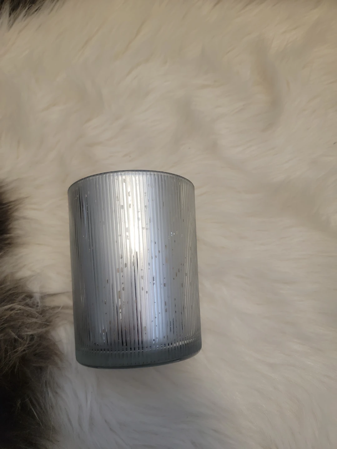 Silver Glass Candle Holder - photo 3