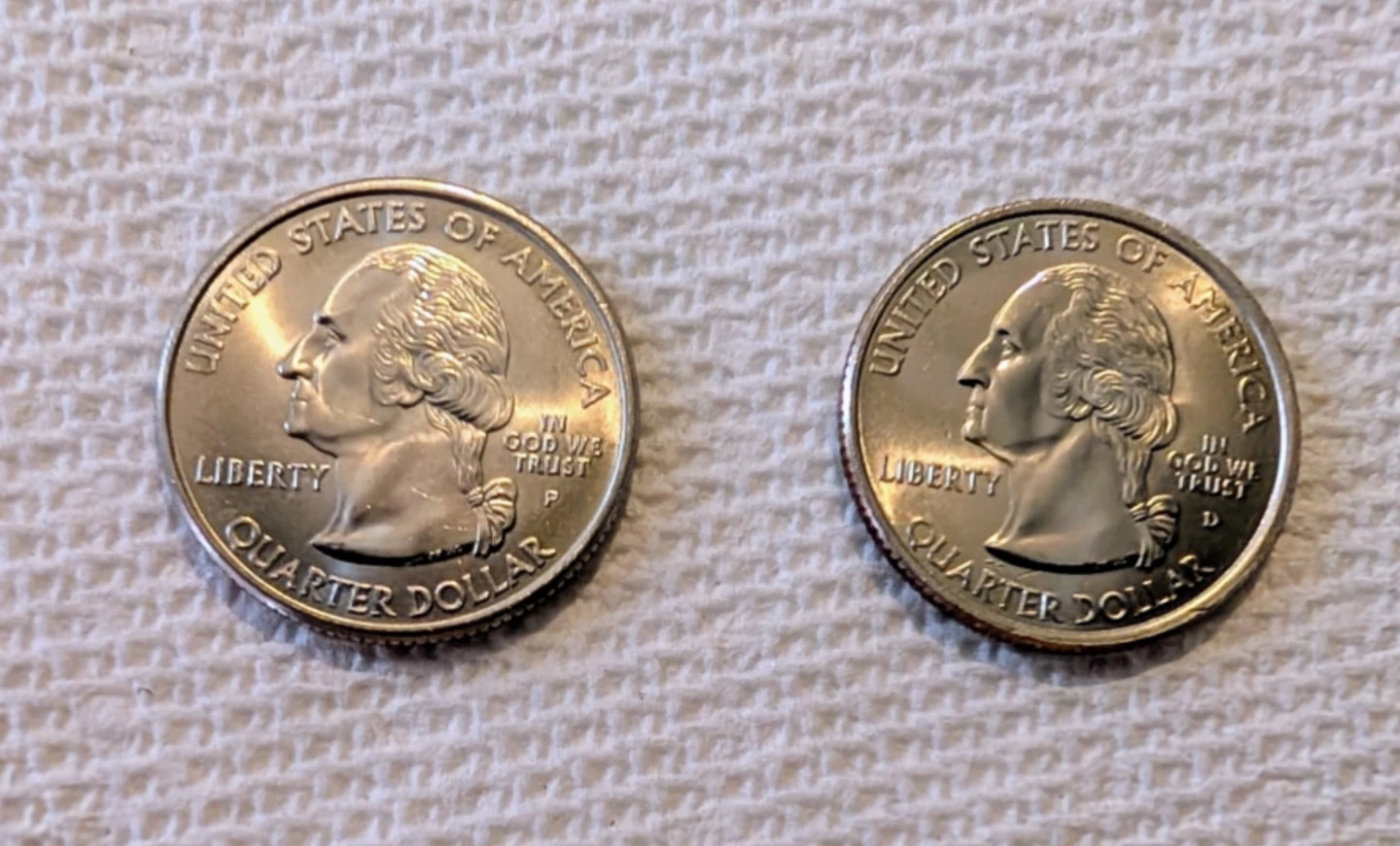 Mixed Lot of US Coins - 2 Quarters and 3 Pennies - photo 3