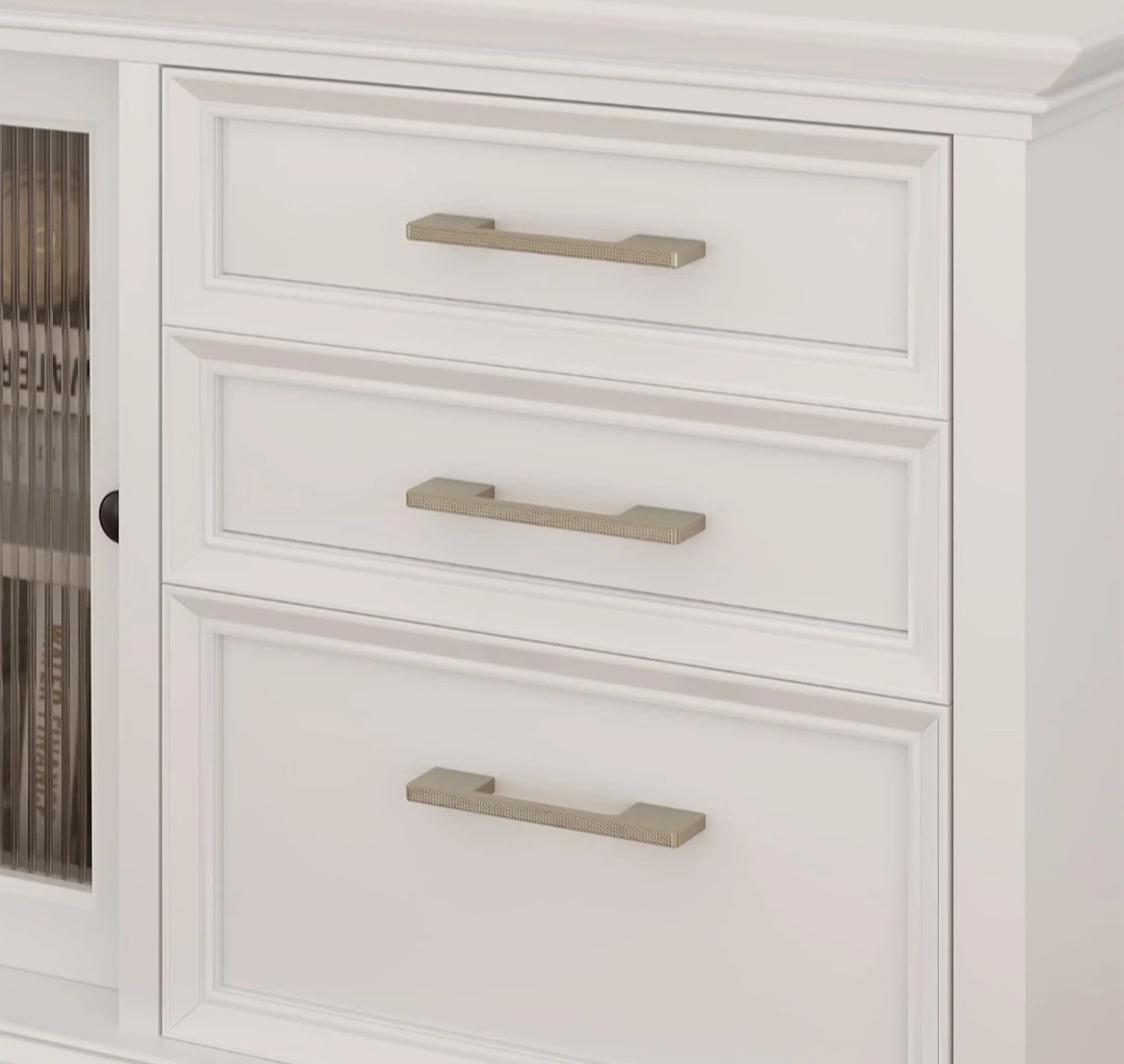 Brushed Knurled Cabinet Drawer Pulls (Set of 10) - photo 3