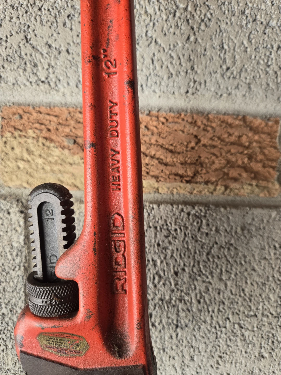 Vintage RIDGID Heavy Duty 12" Pipe Wrench - photo 2