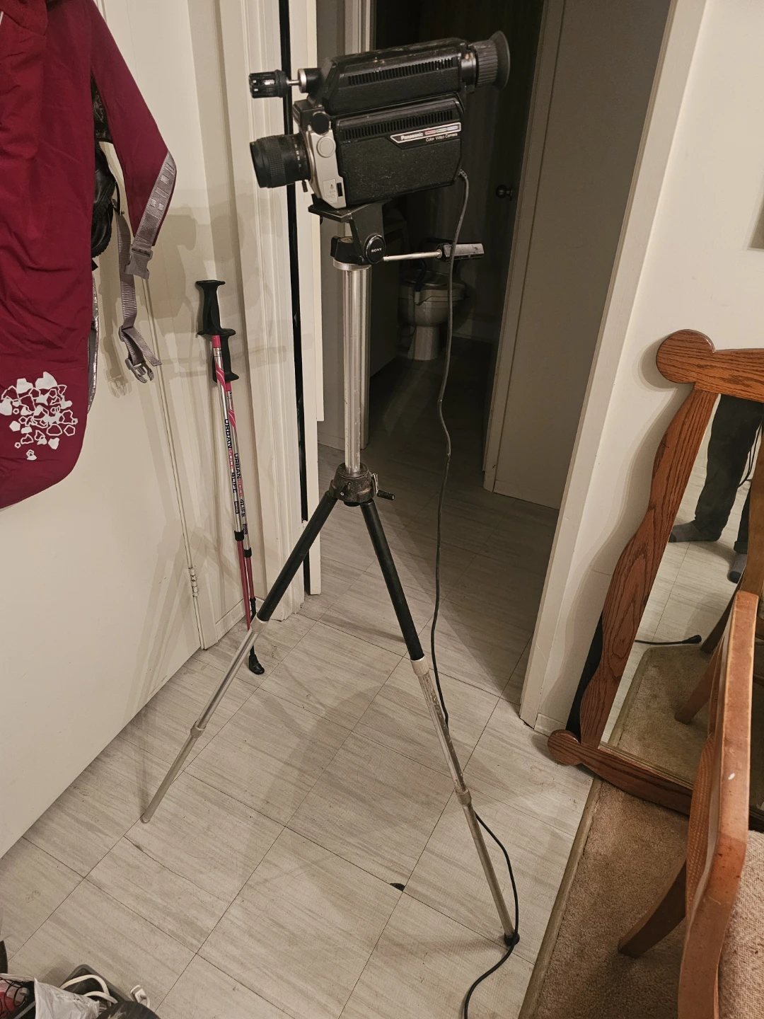 Vintage panasonic pk700a video camera + accessories