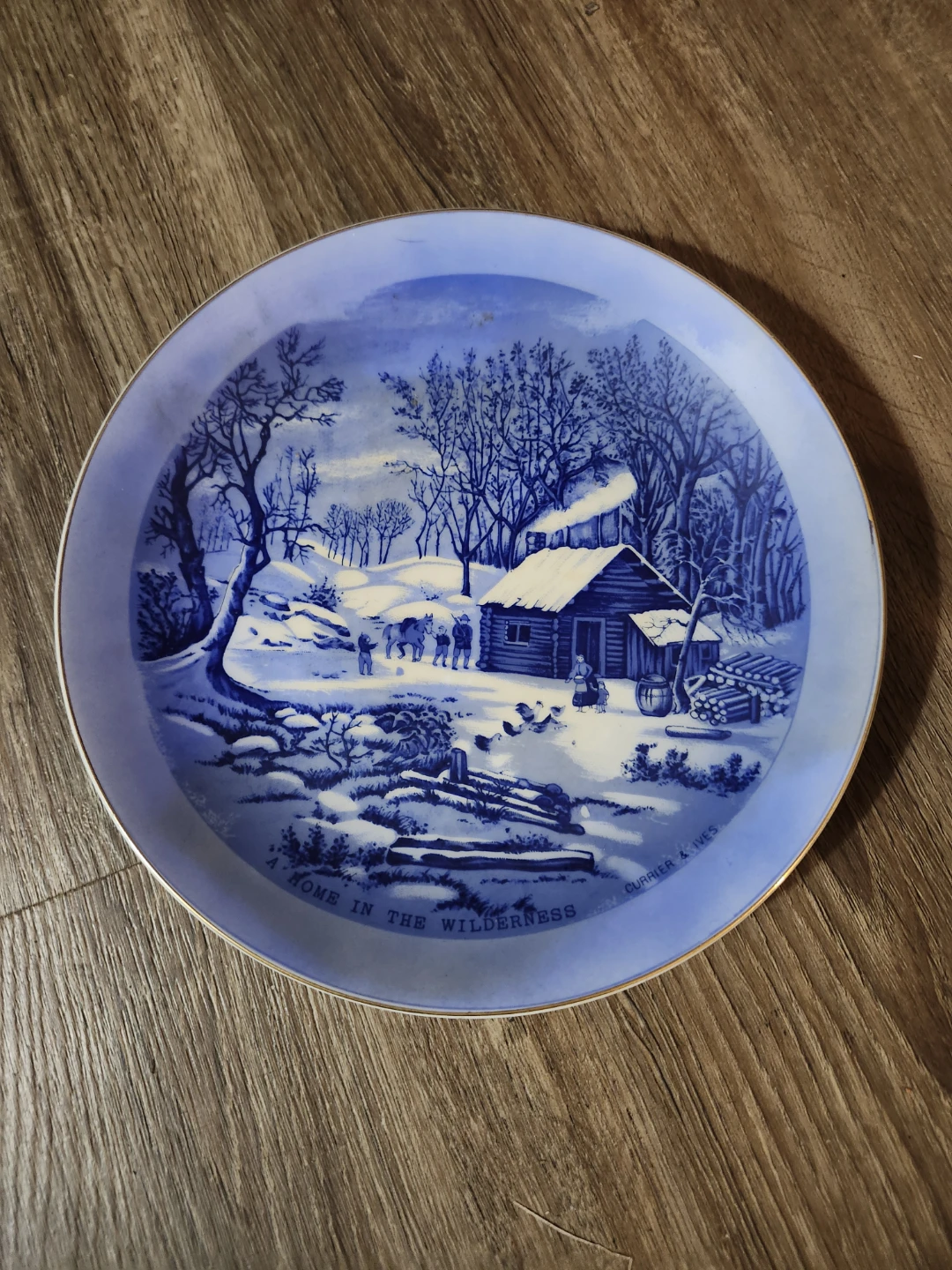 Collector's Plate "A Home in the Wilderness"