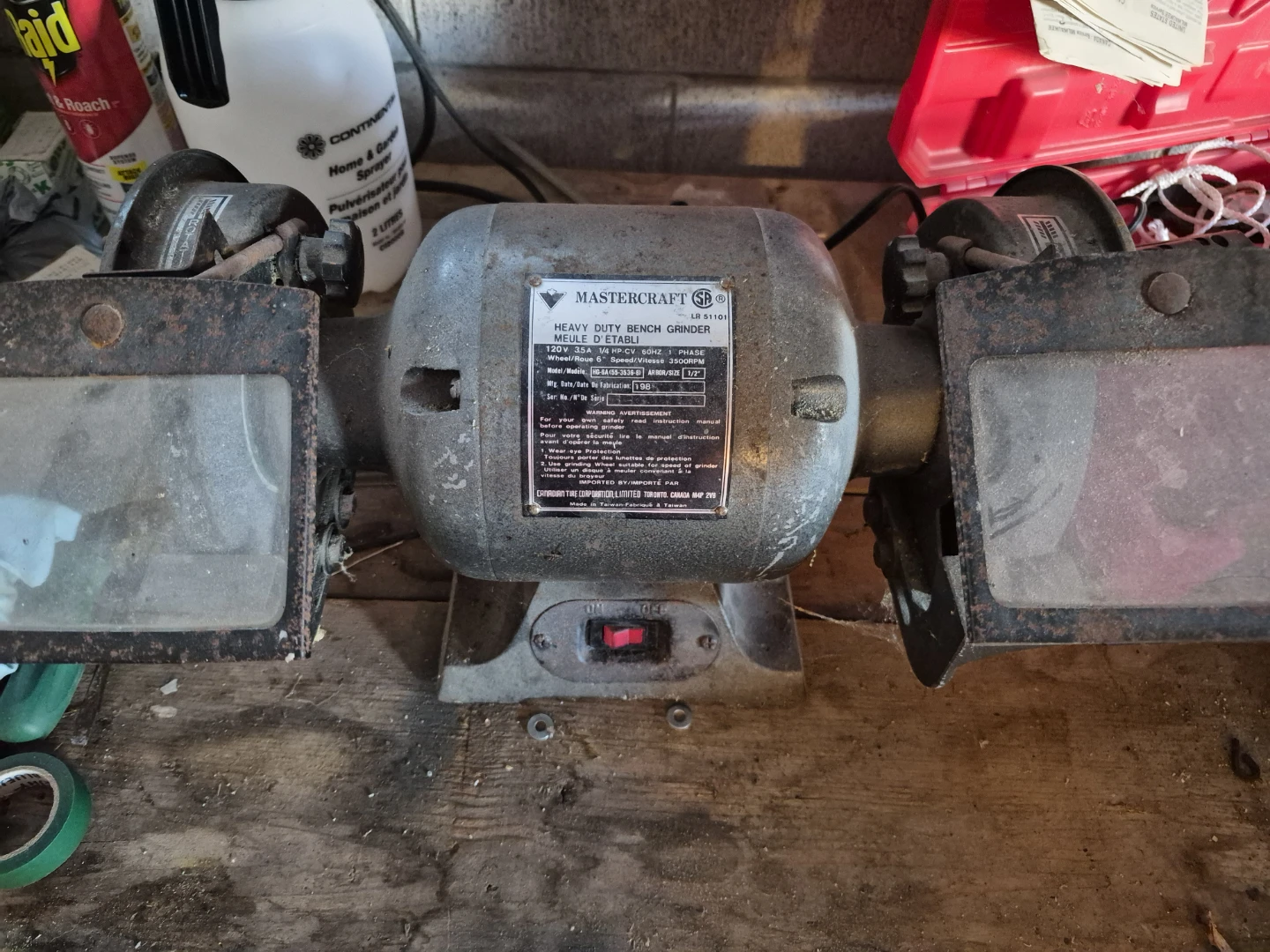 Mastercraft Heavy Duty Bench Grinder