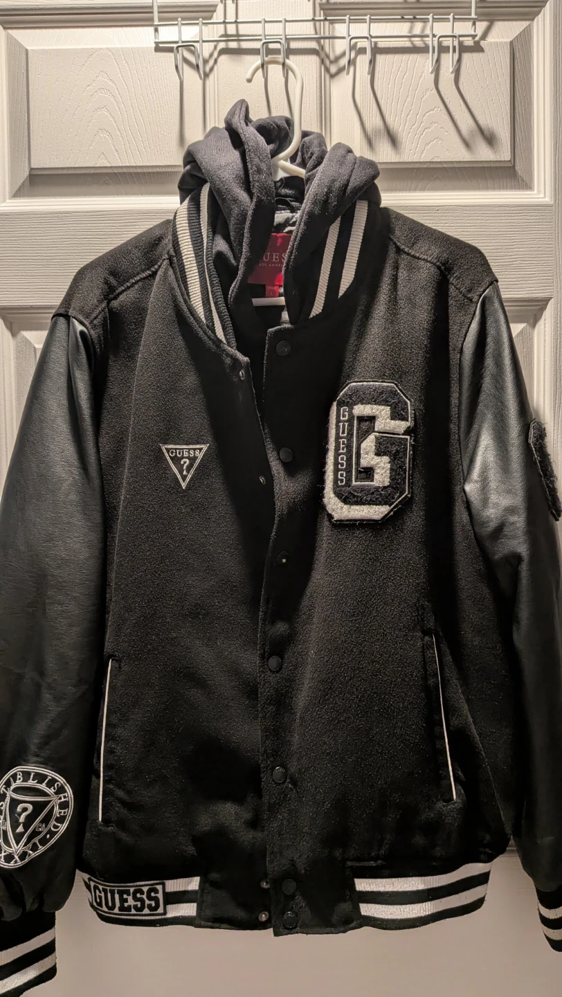 Guess Varsity Jacket with Hood - Size L - photo 3