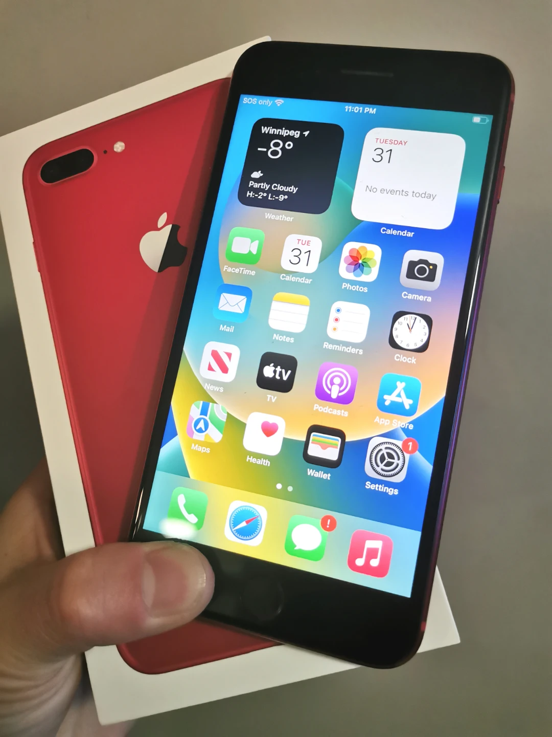iPhone 8 Plus 64G Red Like new - photo 2