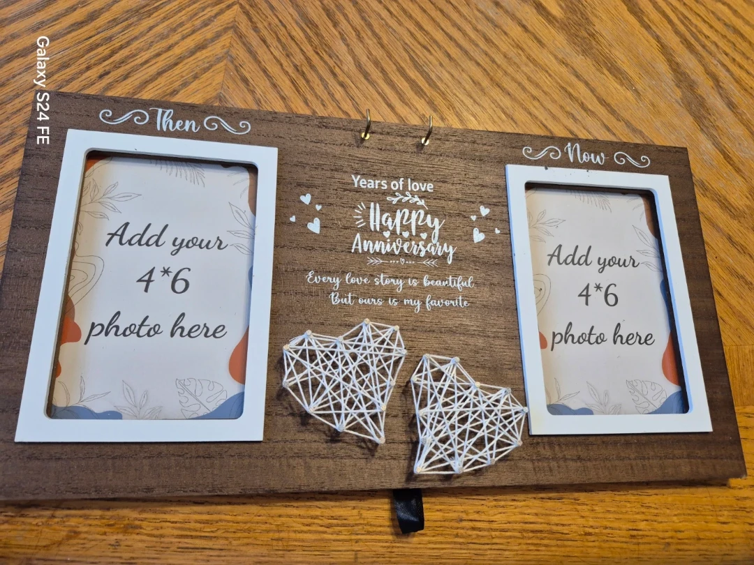 Dual Photo Frame for Happy Anniversary