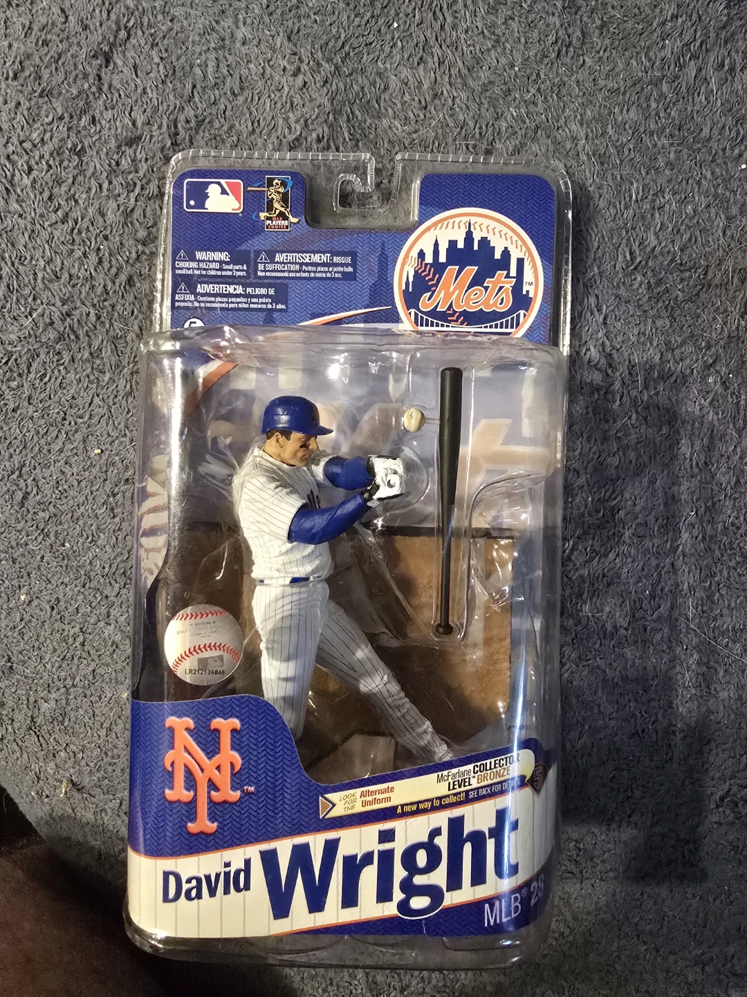 David Wright MLB Collector Level Bronze Action Figure