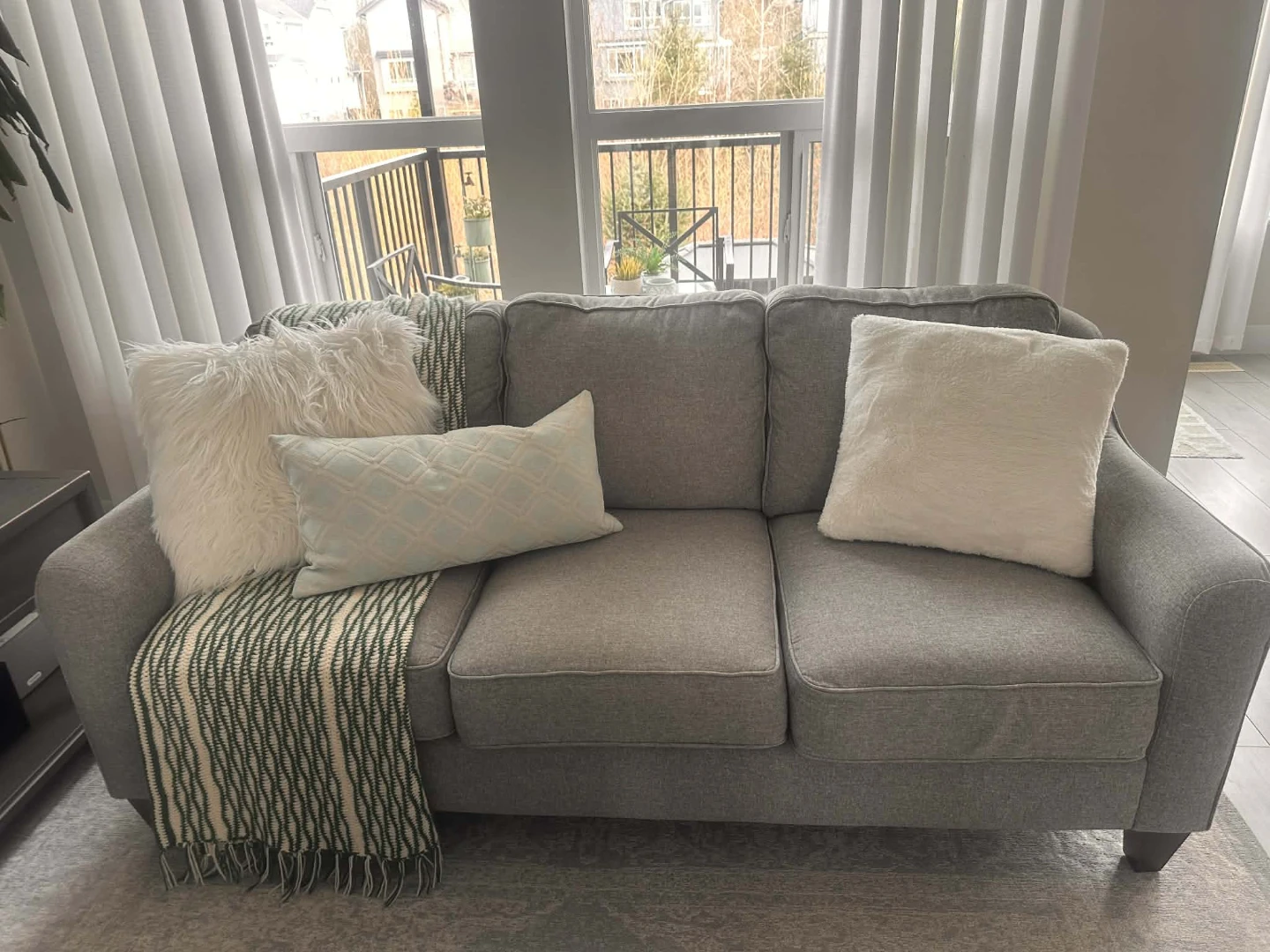 La-Z-Boy Sofa - Grey Fabric - photo 2