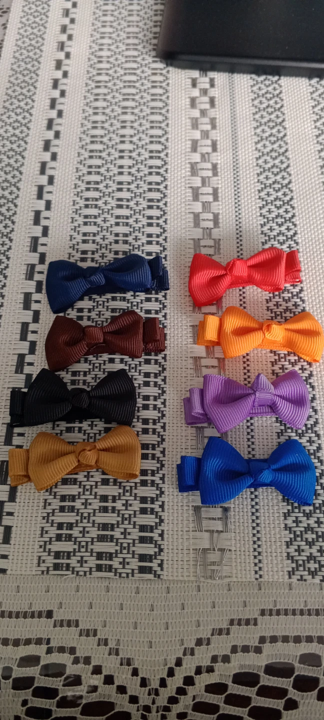 Set of 8 Bow Hair Clips