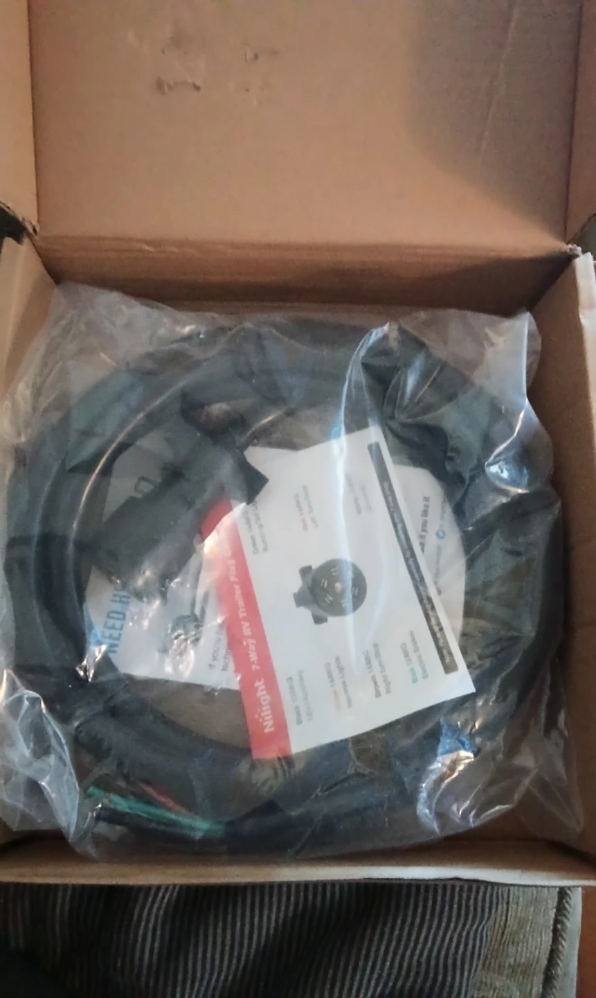 7-Way RV Trailer Trailer Plug Wiring Cable - photo 3