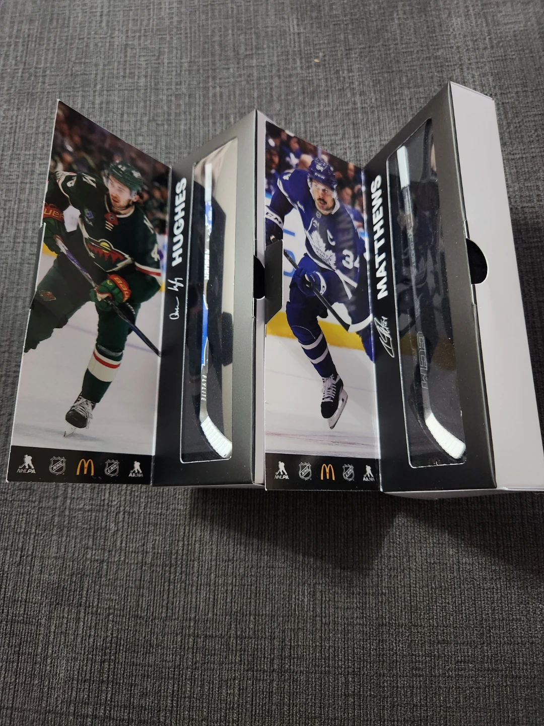 NHL Star Sticks McDonald's Collectibles - Hughes & Matthews