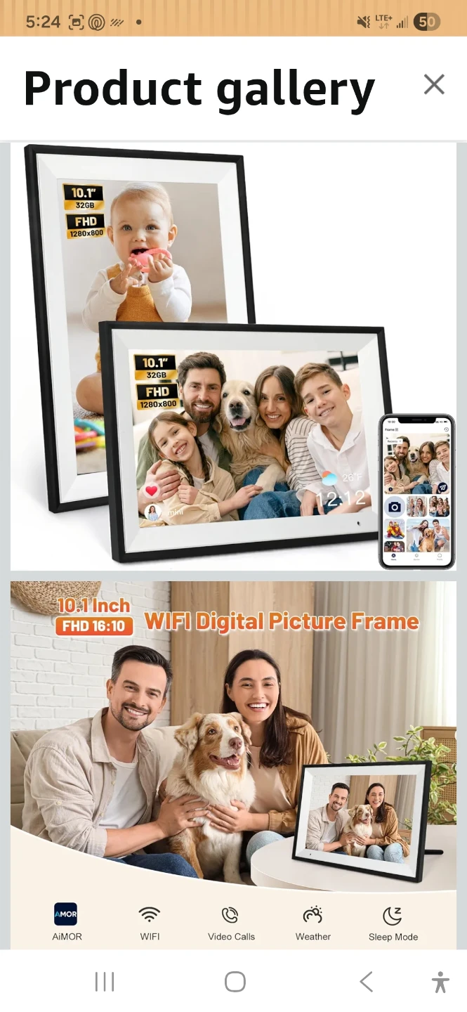 AIMOR 10.1 Inch WiFi Digital Picture Frame - 32GB - photo 3