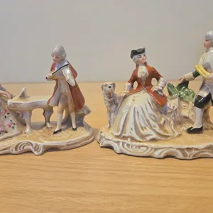 Vintage Grafenthal Porcelain Figurine Set - Made in GDR 1977