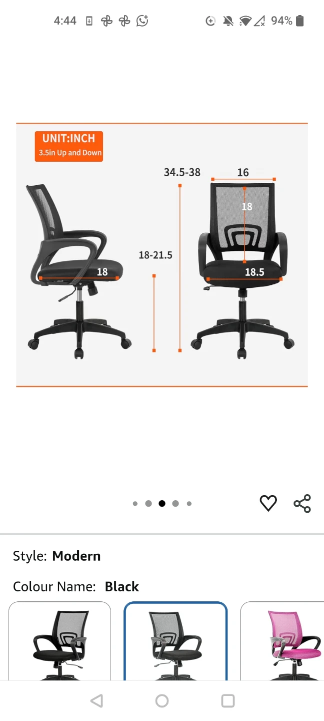 Ergonomic Mesh Office Chair – Comfortable & Lightweight - photo 3