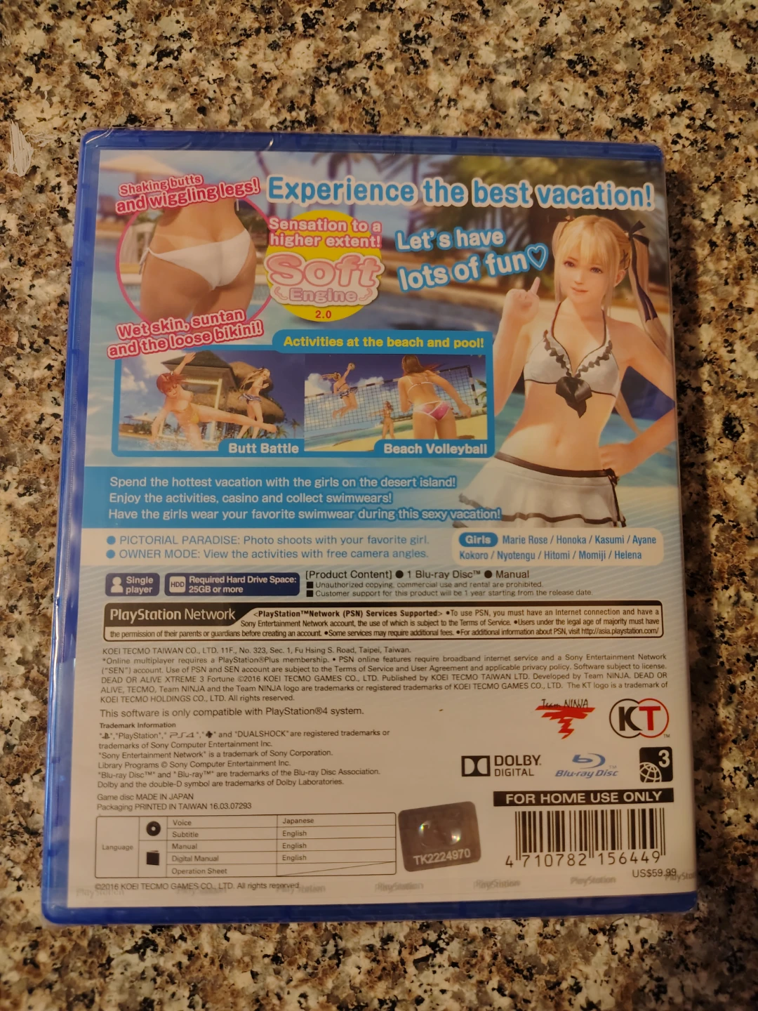 PlayStation 4 DEAD OR ALIVE Xtreme 3 Fortune Game - photo 2