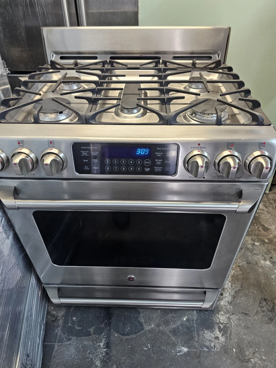 Ge cafe 30in Stainless steel gas stove