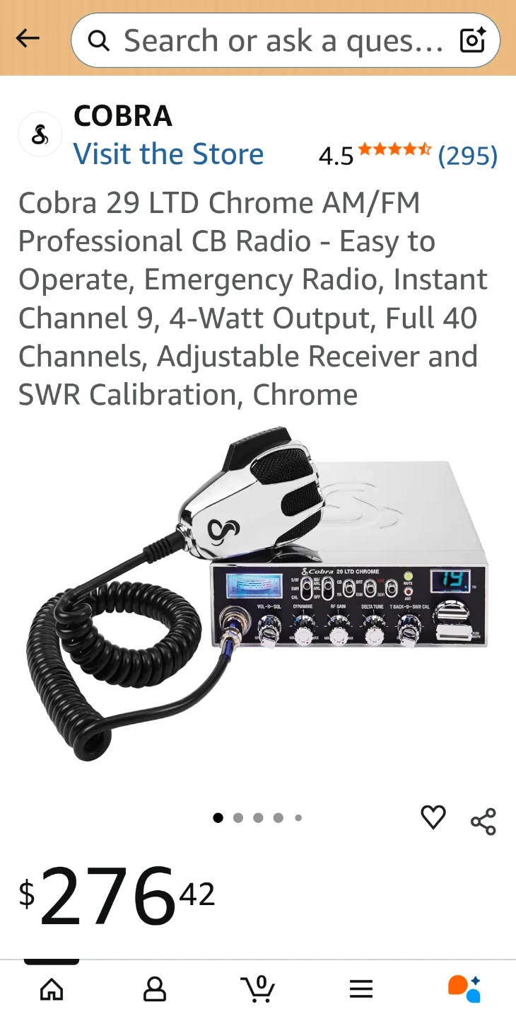 Cobra 29 LTD Chrome AM/FM Professional CB Radio NEW