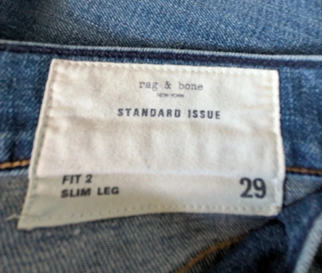 Rag & Bone Standard Issue Slim Leg Jeans - Size 29 - photo 3