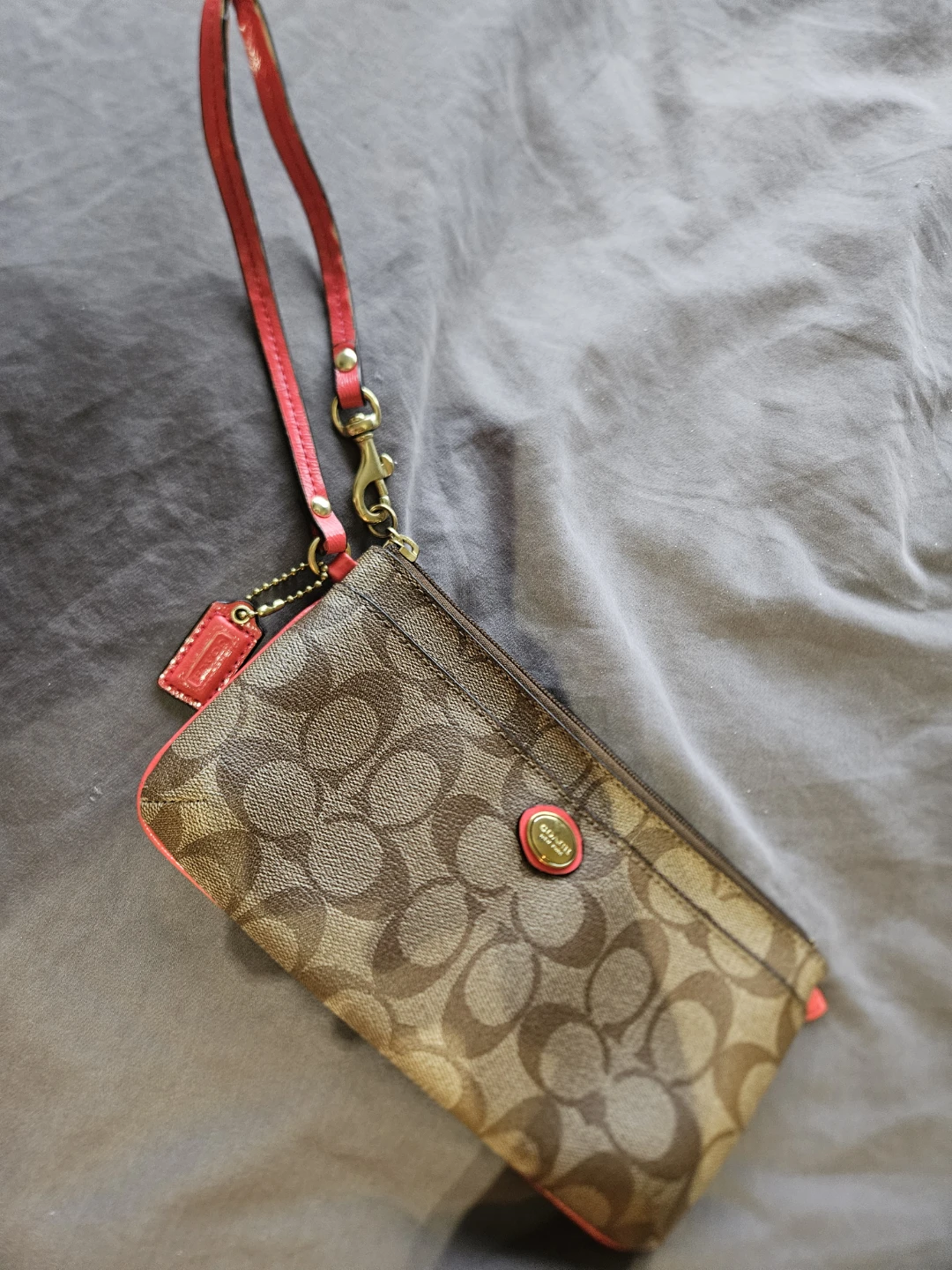Coach Signature Wristlet