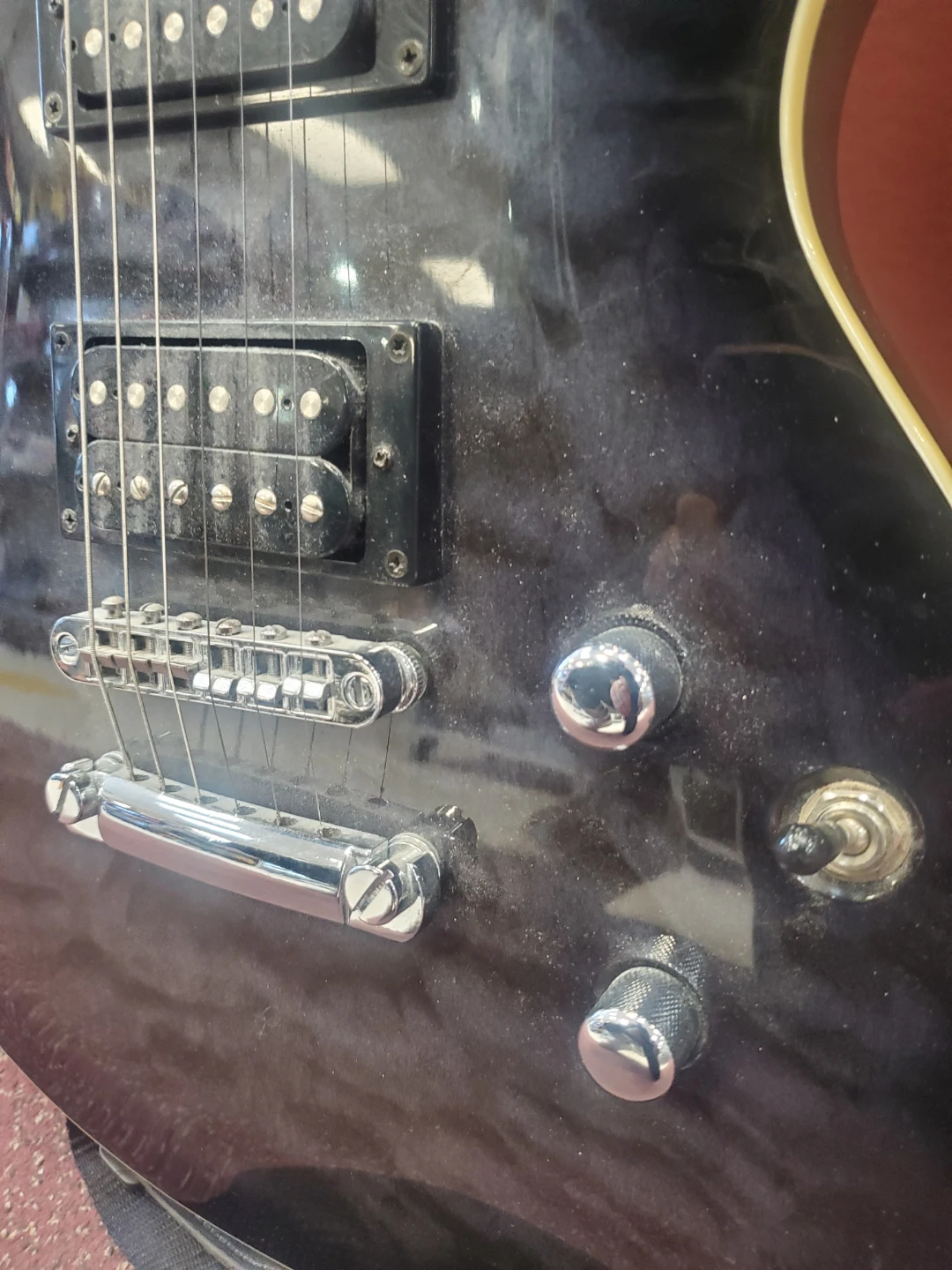 Lyon by Washburn Electric Guitar - Black - photo 3