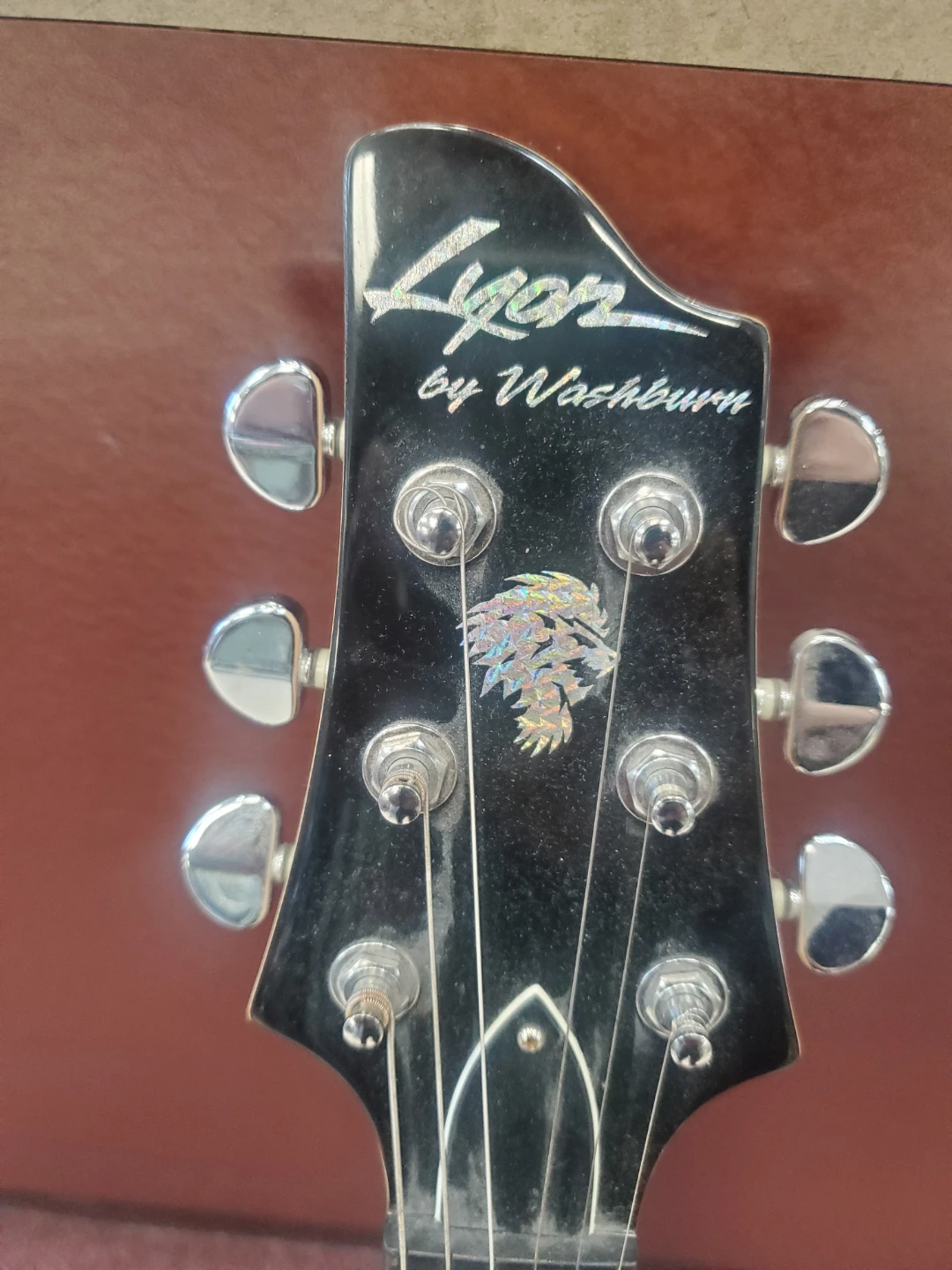 Lyon by Washburn Electric Guitar - Black - photo 4