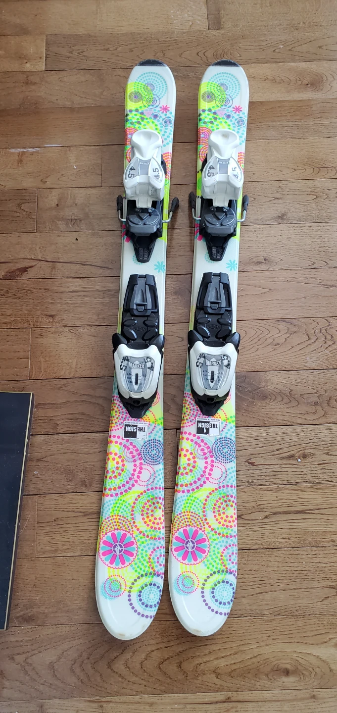 Kid's Skis with Bindings 90cm