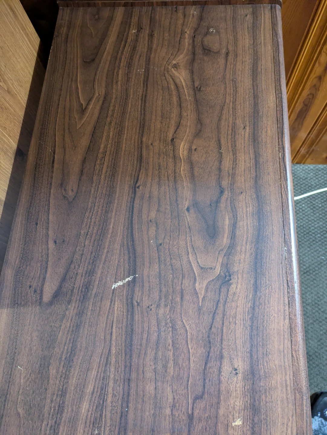 Microwave stand with storage and pull out shelf