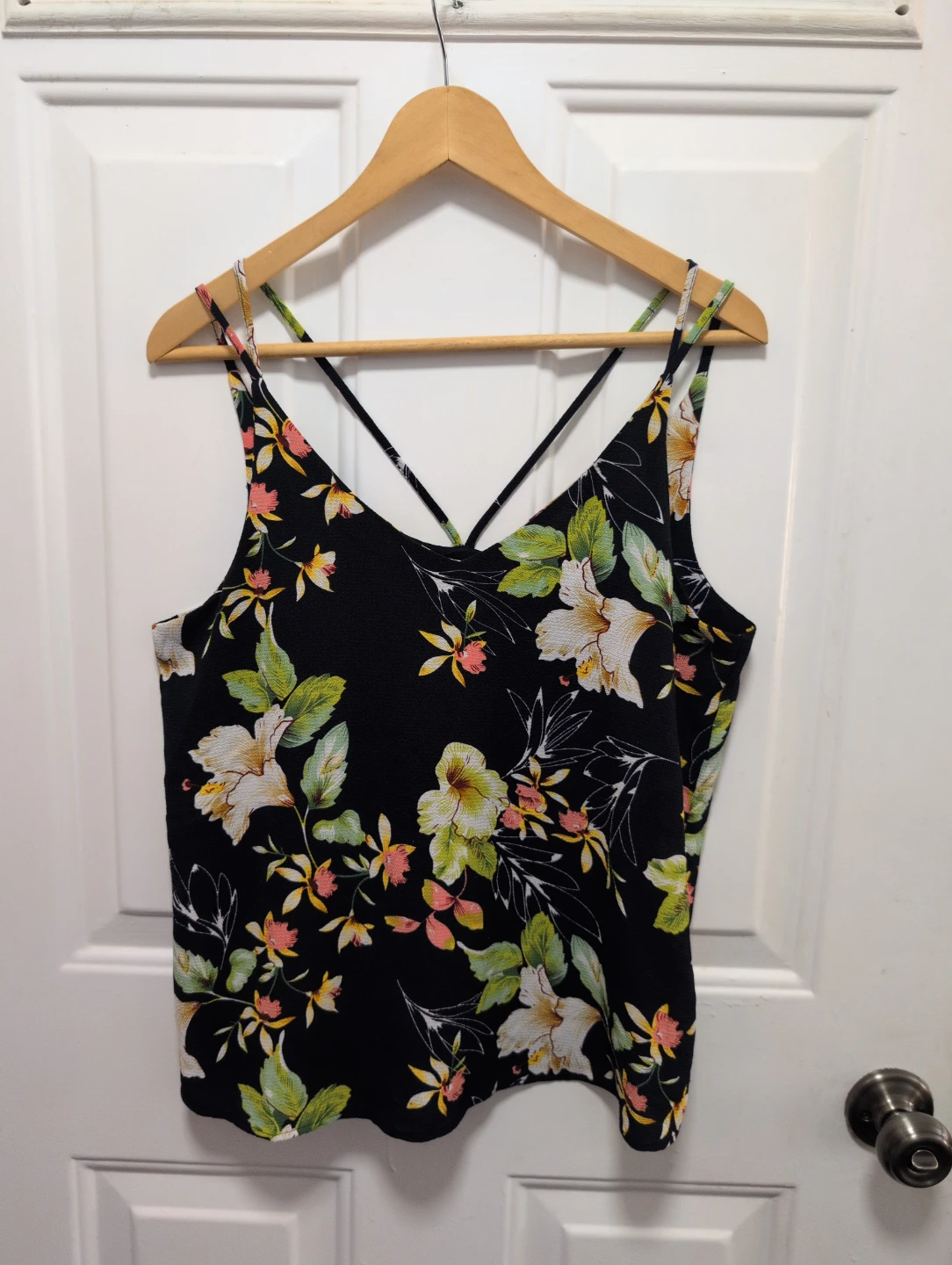 Jacqueline de Yong Floral Print Cami Top - Size 38/EU