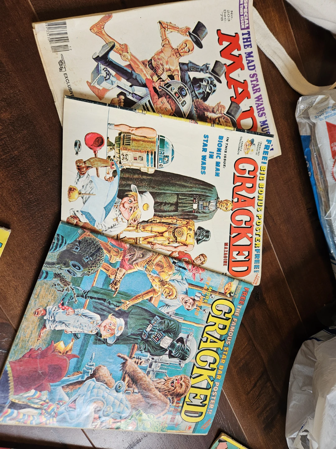 MAD Magazine & Cracked Star Wars Comics Lot (Dec '78)