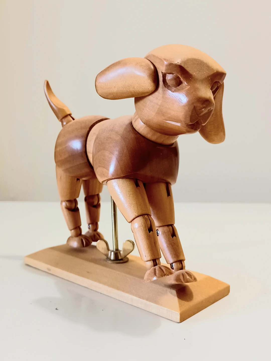 Wooden Dog Mannequin