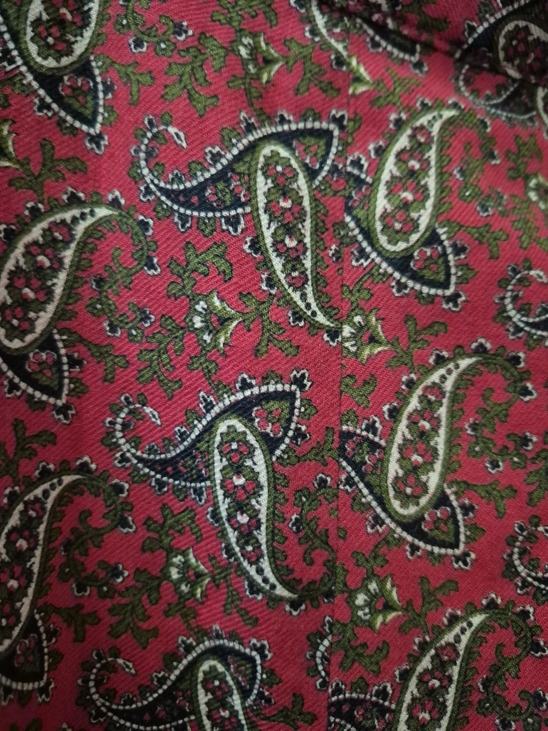 Red Paisley A-Line Midi Skirt - photo 3