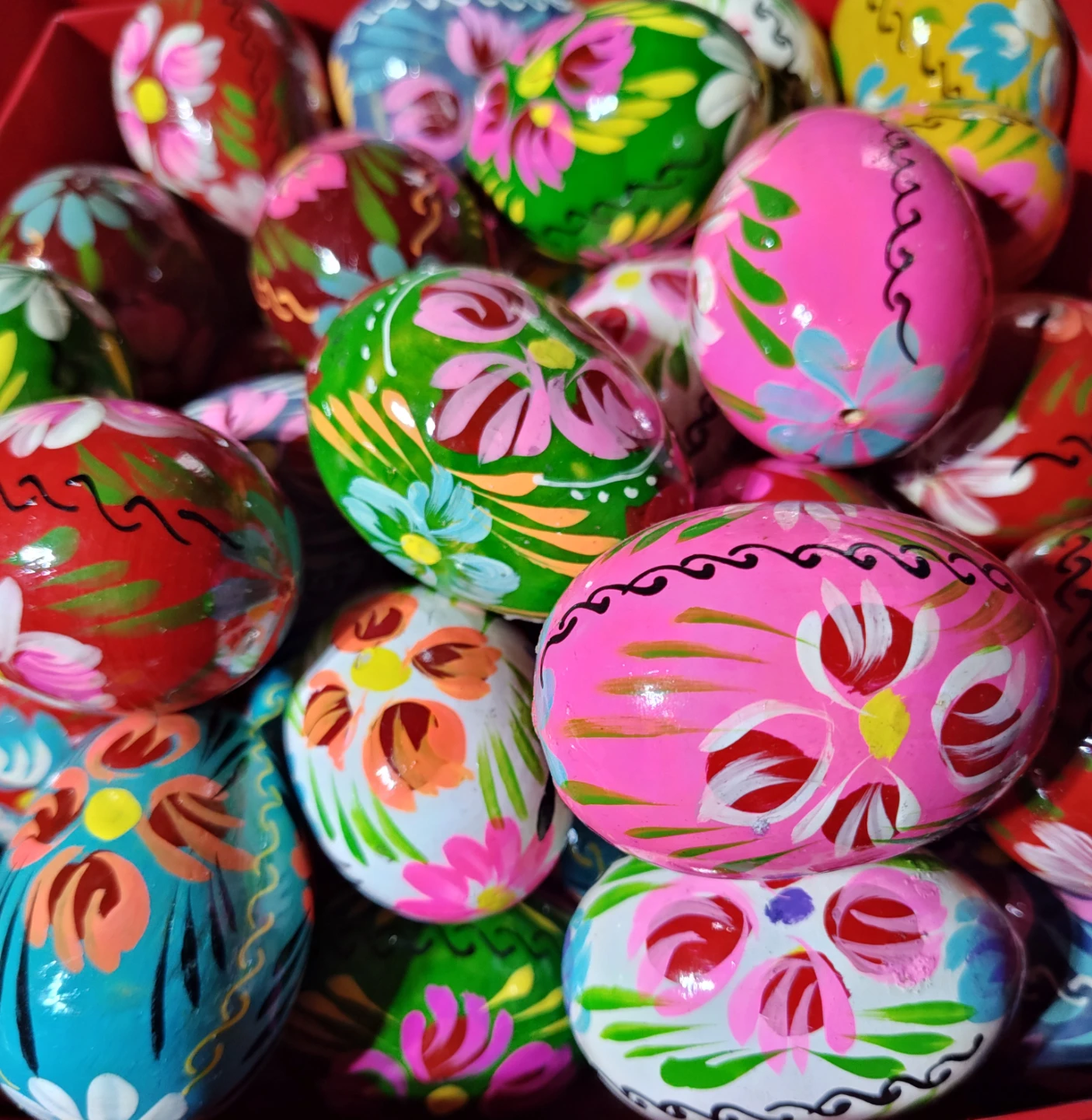 Set of 6 Hand-Painted Decorative Easter Eggs - photo 2