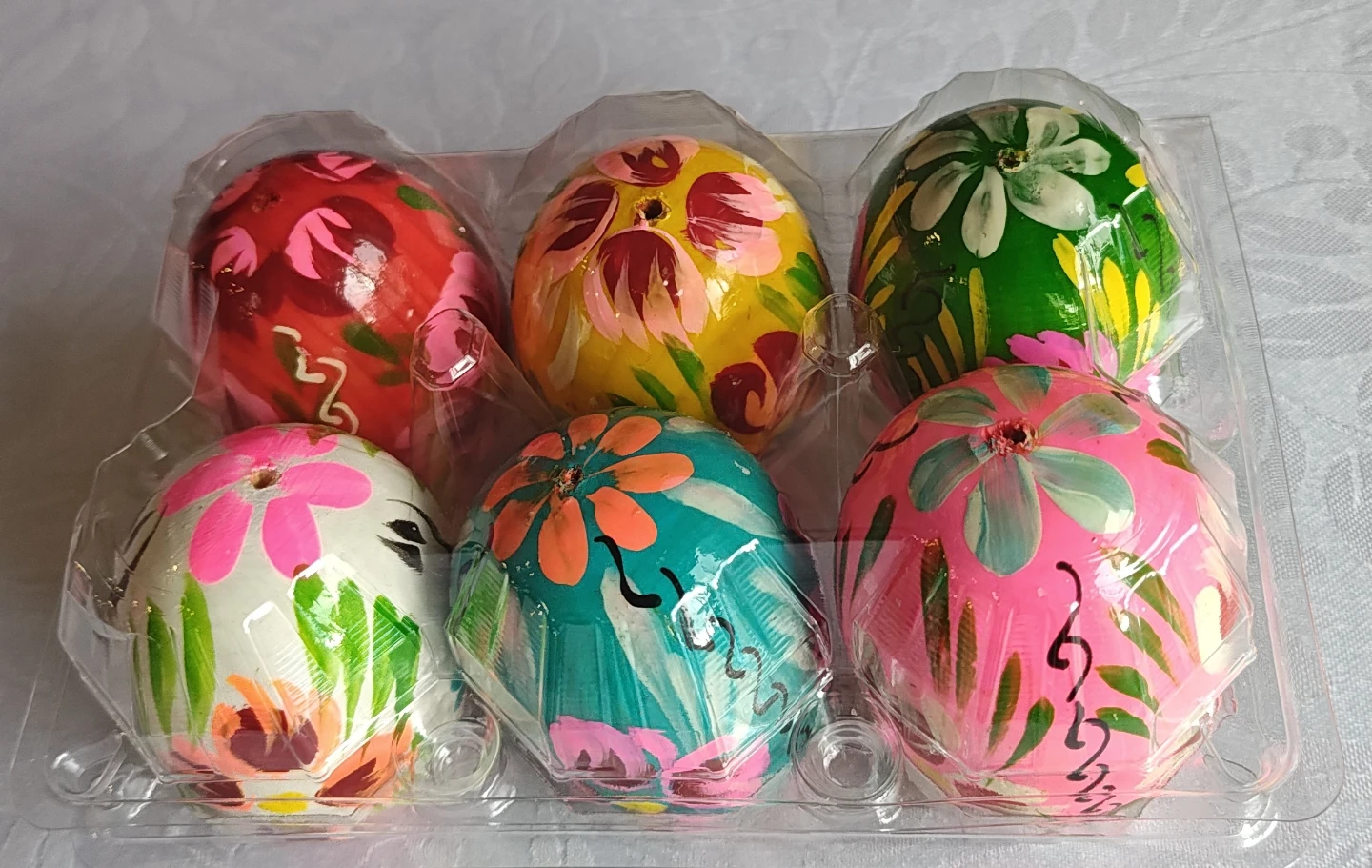 Set of 6 Hand-Painted Decorative Easter Eggs - photo 3