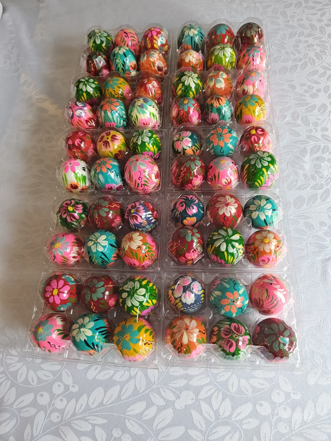 Set of 6 Hand-Painted Decorative Easter Eggs - photo 4