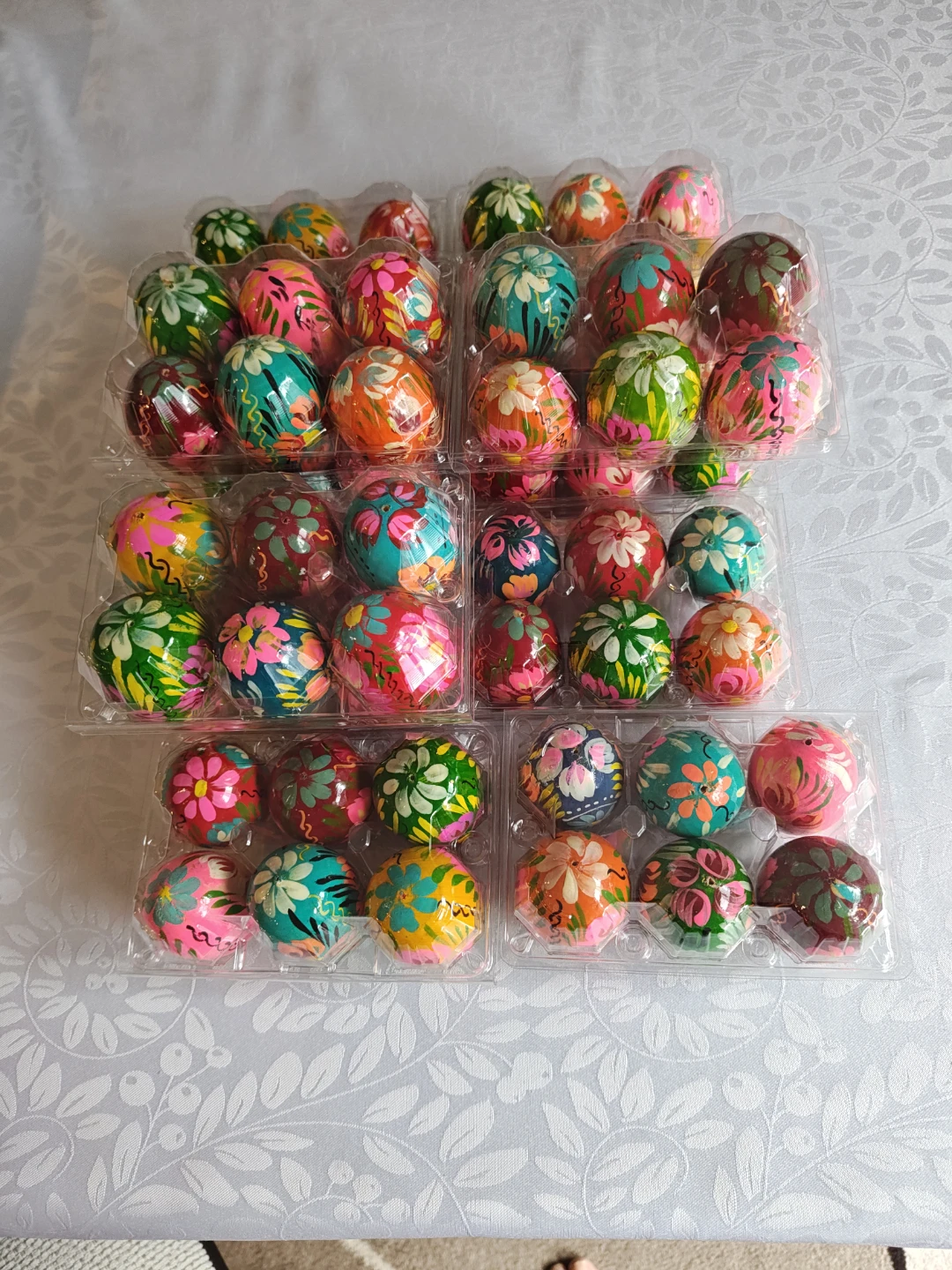 Set of 6 Hand-Painted Decorative Easter Eggs - photo 5