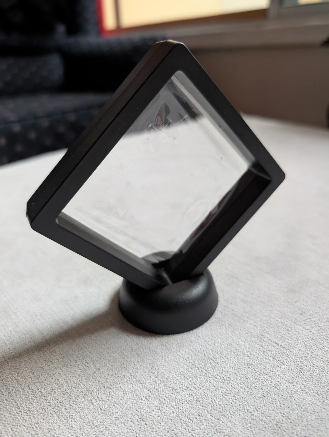 Floating Display Case with Stand