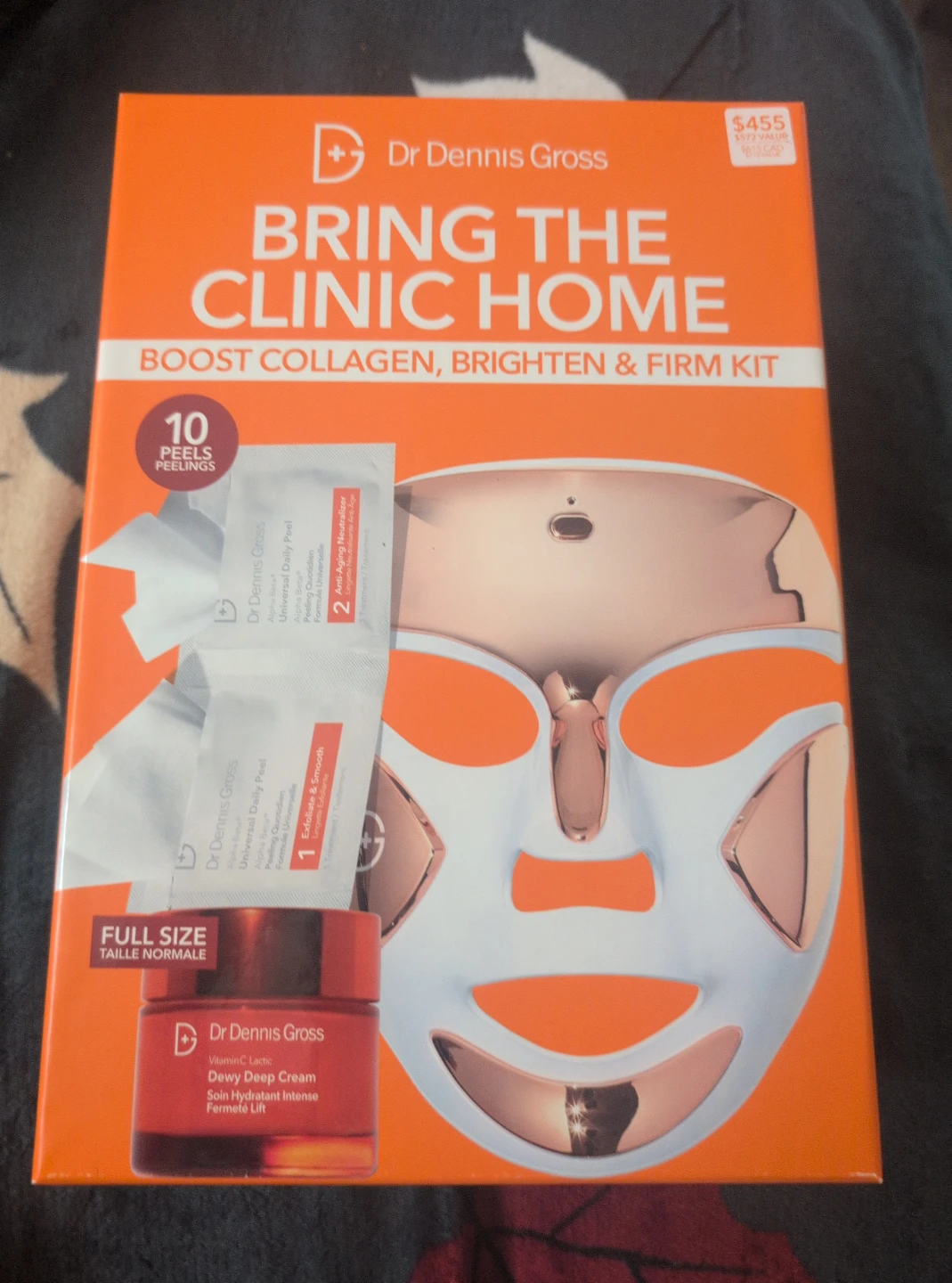 Dr Dennis Gross Bring the Clinic Home Face Mask+ cream and peels