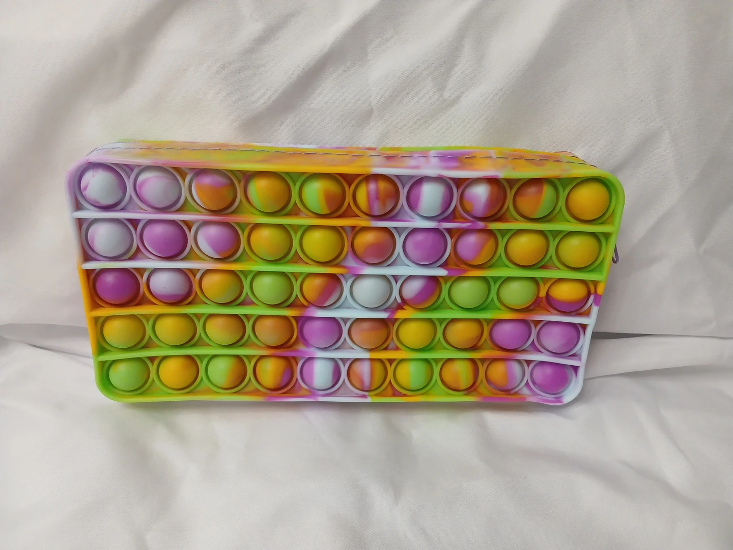 Pop It Fidget Pencil Case - Tie Dye Colors