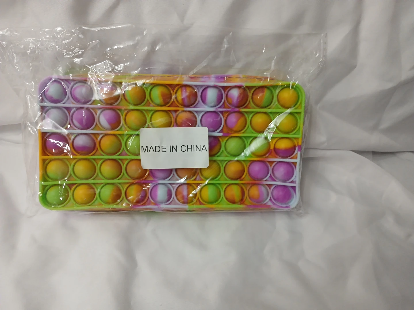 Pop It Fidget Pencil Case - Tie Dye Colors - photo 3