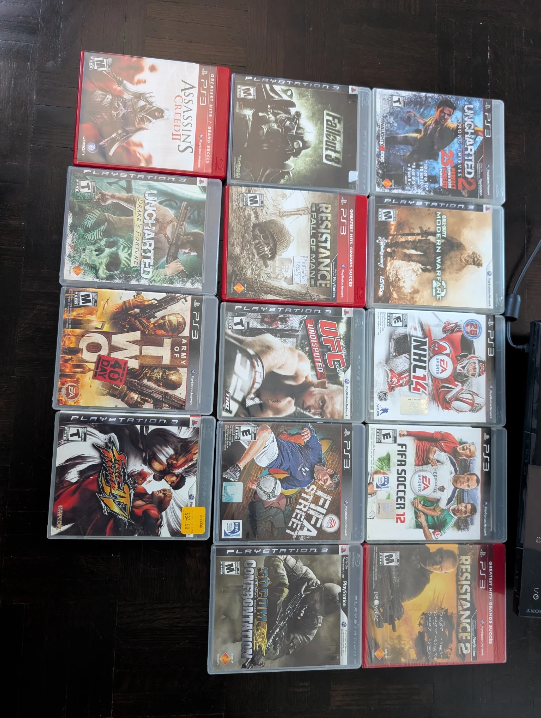 PlayStation 3 Console with 14 Games - photo 3