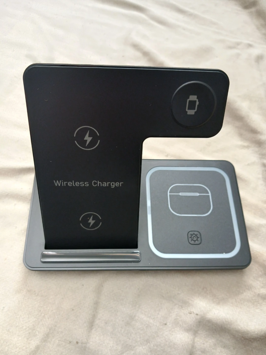 Antosun 3-in-1 Wireless Charger for Phone, Smartwatch, & Earbuds
