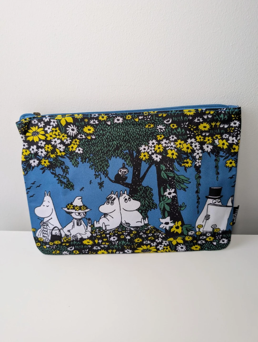 Blue zipper bag Moomin Pouch