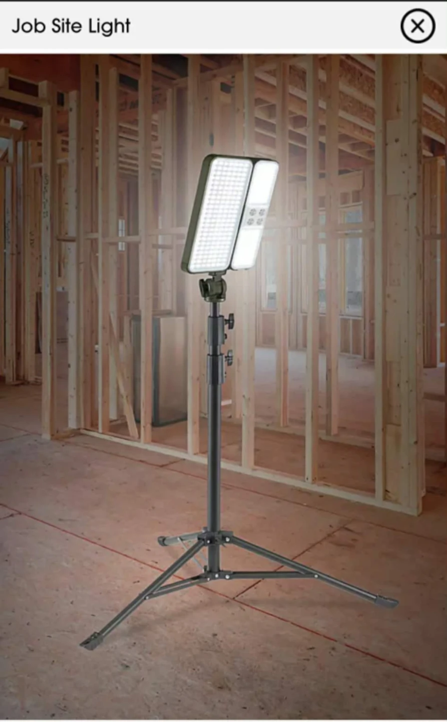 Job Site Light with Tripod